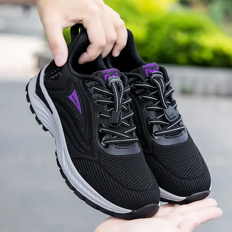 Женская повседневная спортивная обувь дышащие легкие кроссовки Нескользящие