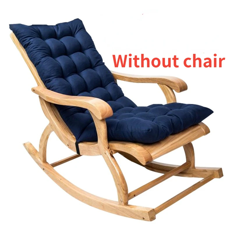 120x50cm Non-slip Rocking Chair Backrest Cushion Home Garden Terrace Cushion Outdoor Cushion Folding Cushion Without Chair