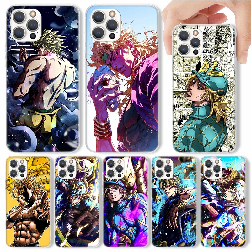 Чехол для телефона JoJo Adventure Dio Diego Brando Apple iPhone 16 15 14 Plus 13 12 Mini 11 Pro Max XS XR X 7 8 + SE Мягкий