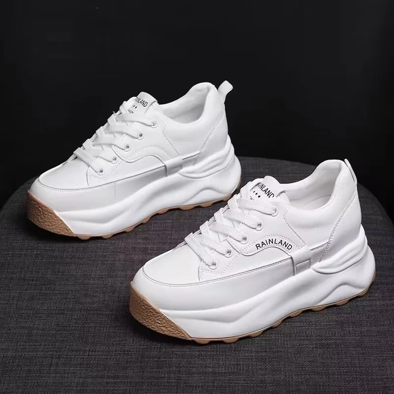 Кроссовки женские на платформе повседневная теннисная обувь модные спортивные