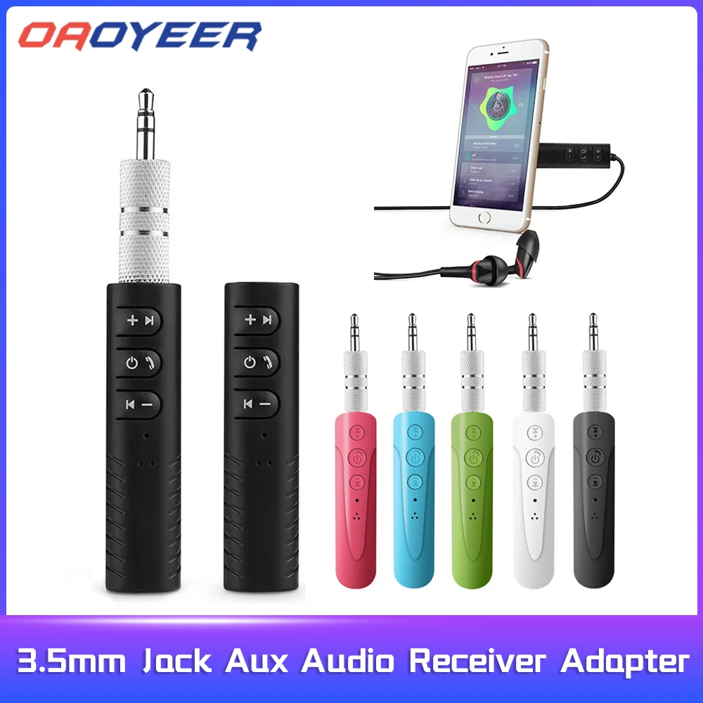 Аудиоприемник Aux с разъемом 3 5 мм адаптер для телефона наушников беспроводной