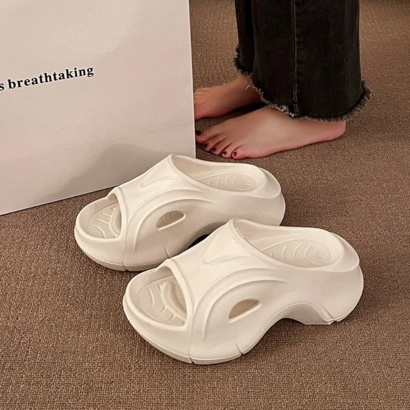 Шлепанцы женские на танкетке ортопедические сандалии массивной платформе Эва