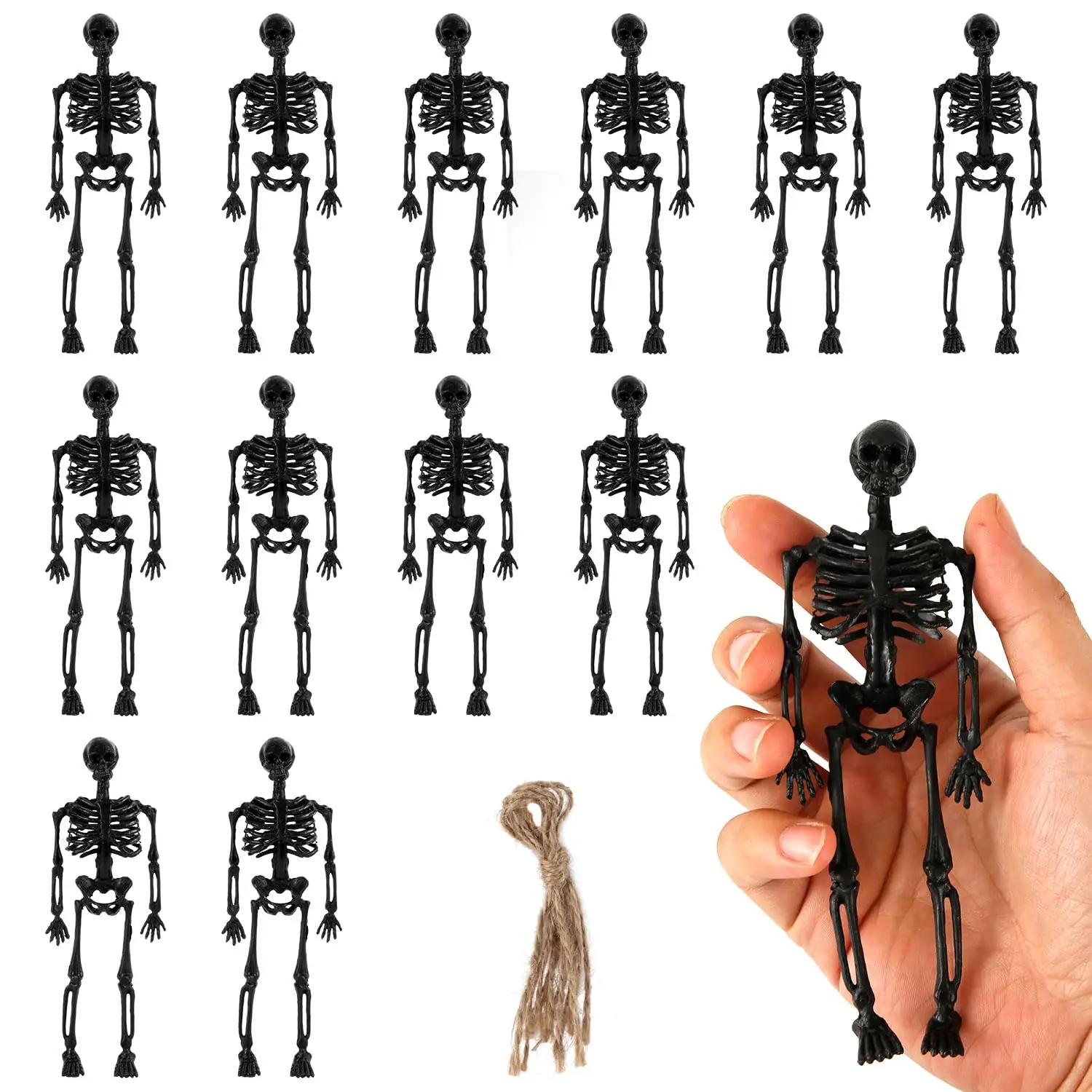 

Пластиковые скелеты для Хэллоуина