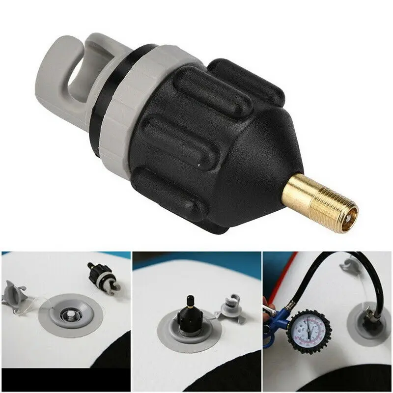 

Durable Air Valve Adaptor Wear-resistant Rowing Boat Air Valve Adaptor Nylon Kayak Inflatable Pump Adapter For SUP Board Access