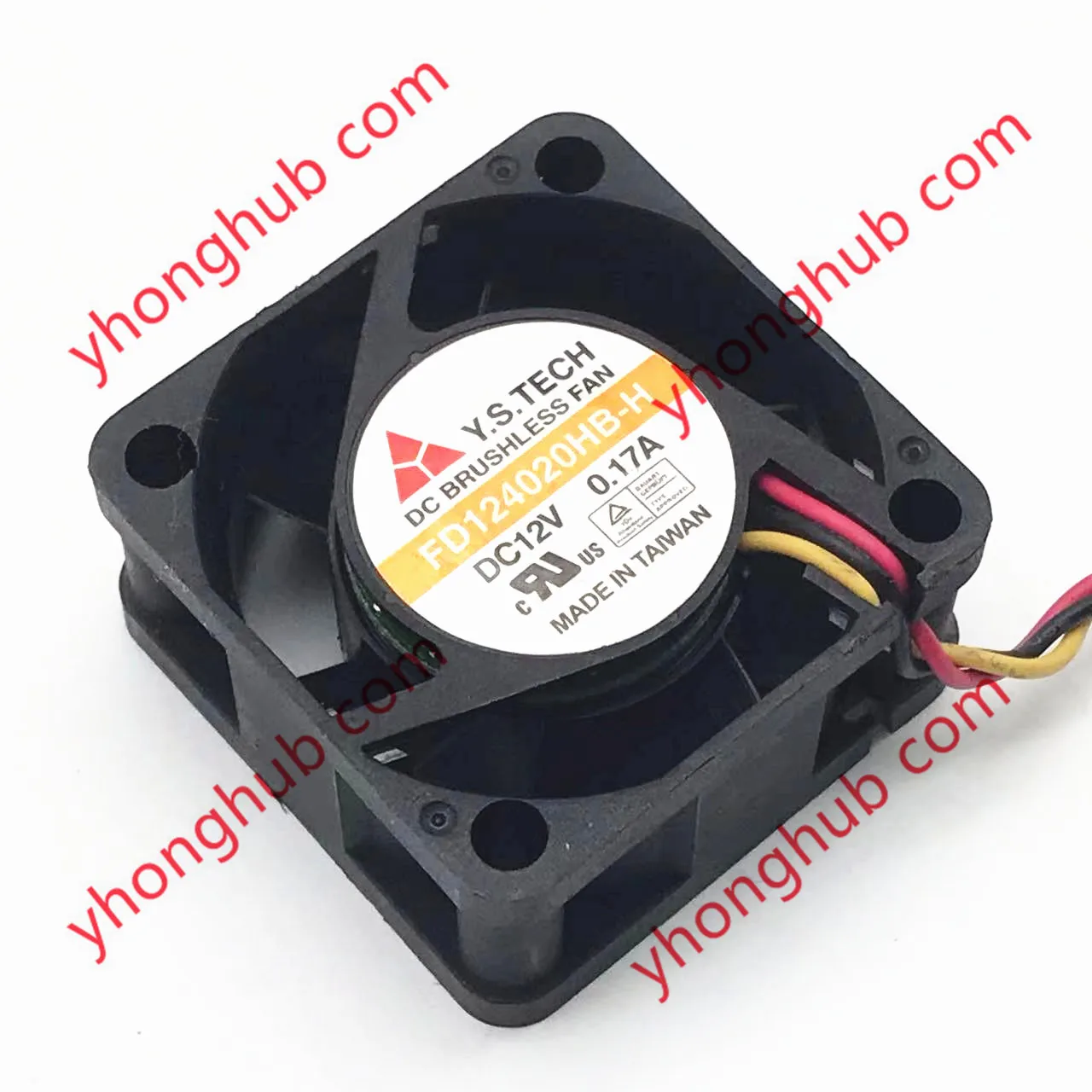 Вентилятор охлаждения сервера Y.S.TECH FD124020HB-H DC 12V 0.17A 3-Wire 40x40x20 мм