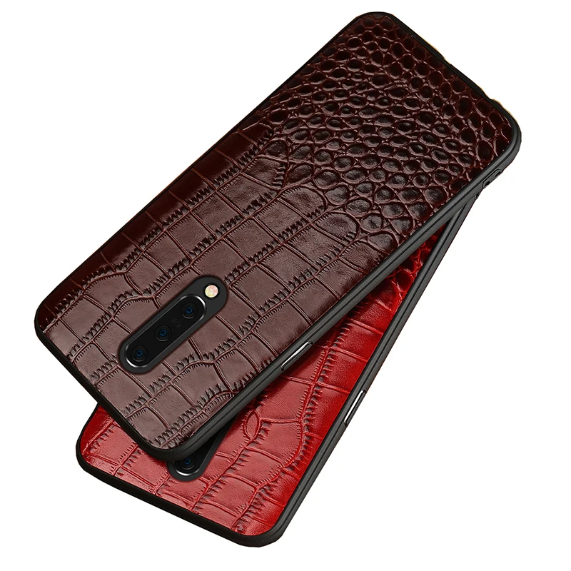 Luxury Genuine Leather Case For Oneplus 7 pro 7T pro nord 8 pro 8t Phone case back cover for one plus 8T 5 5T 6 Shockproof cover