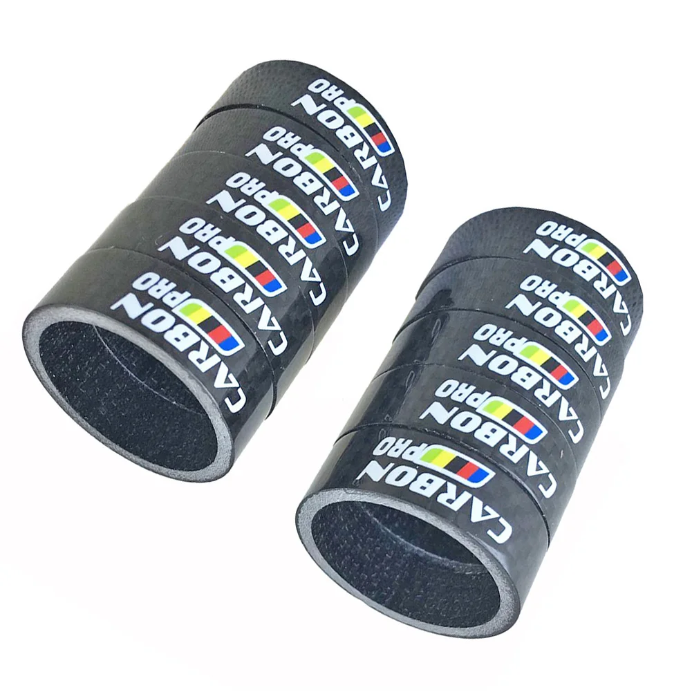 

3K Carbon Fiber MTB Road Bike Front Fork Washer Headset Handlebar Ring 28.6mm Headset Spacers Bicycle Components & Parts