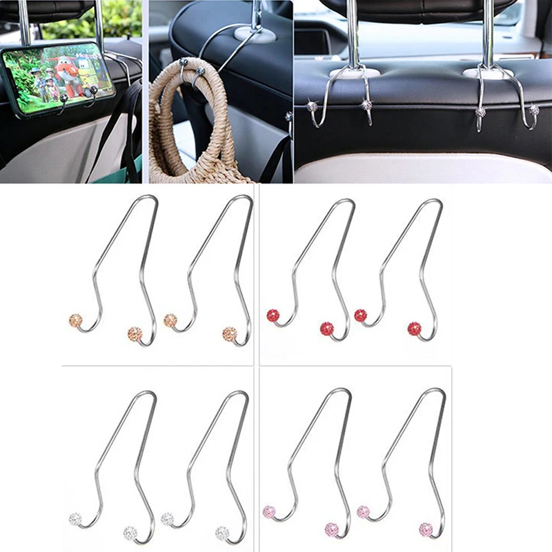 

2 шт., универсальные крючки для подголовника автомобиля