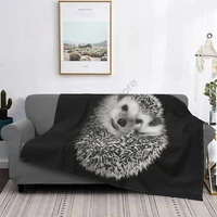 3d printed hedgehog super soft flannel blanket multifunctional personalized warmth all seasons cool bed cover