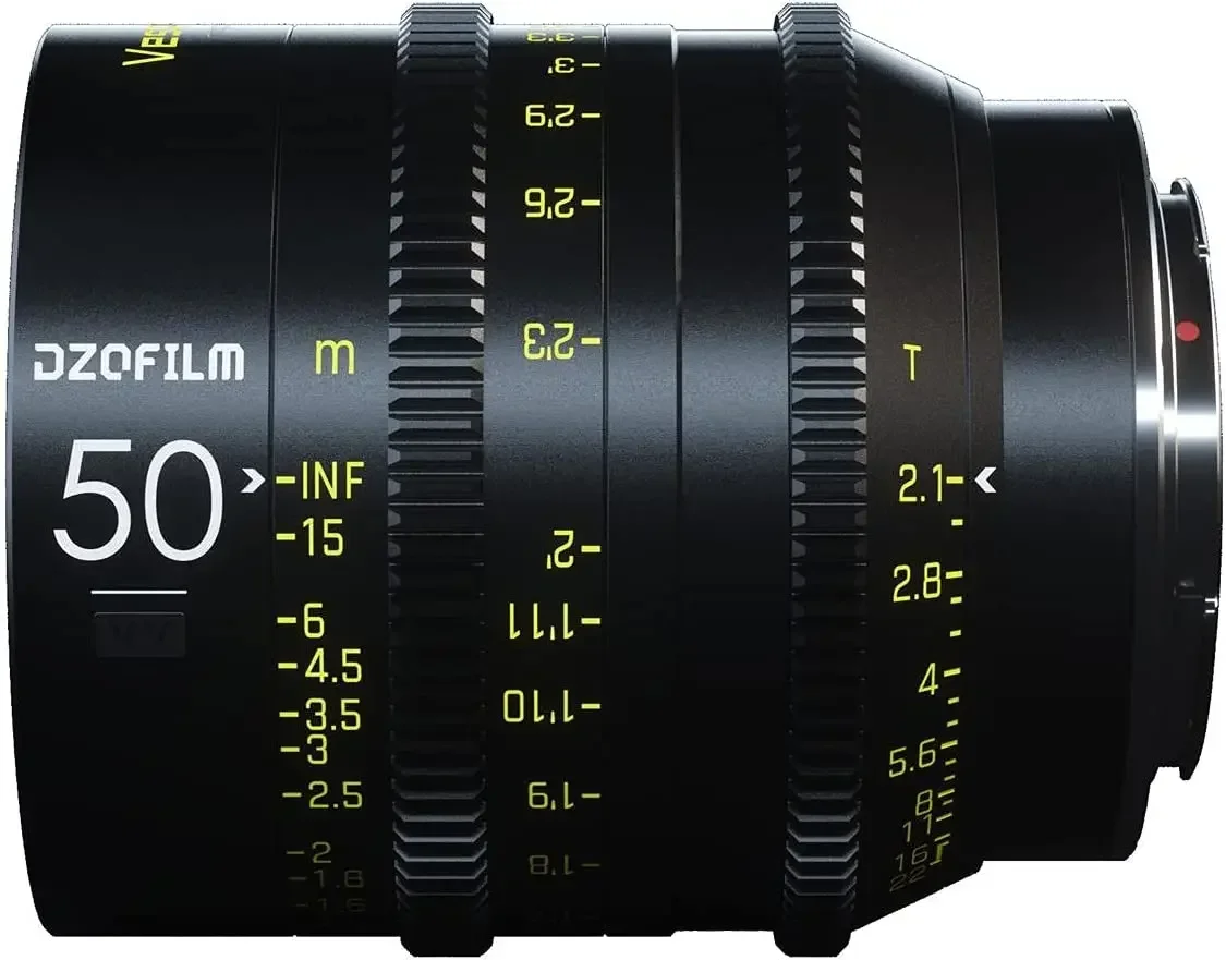 Фото Премиальный кинокинематографический объектив DZOFILM Vespid Prime 50mm T2.1 2026 года для полнокадровых камер/Vista Vision, байонет EF №1