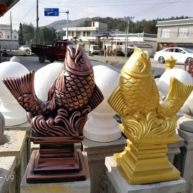 Прочные пластиковые цементные формы для рыб симпатичная скульптура из