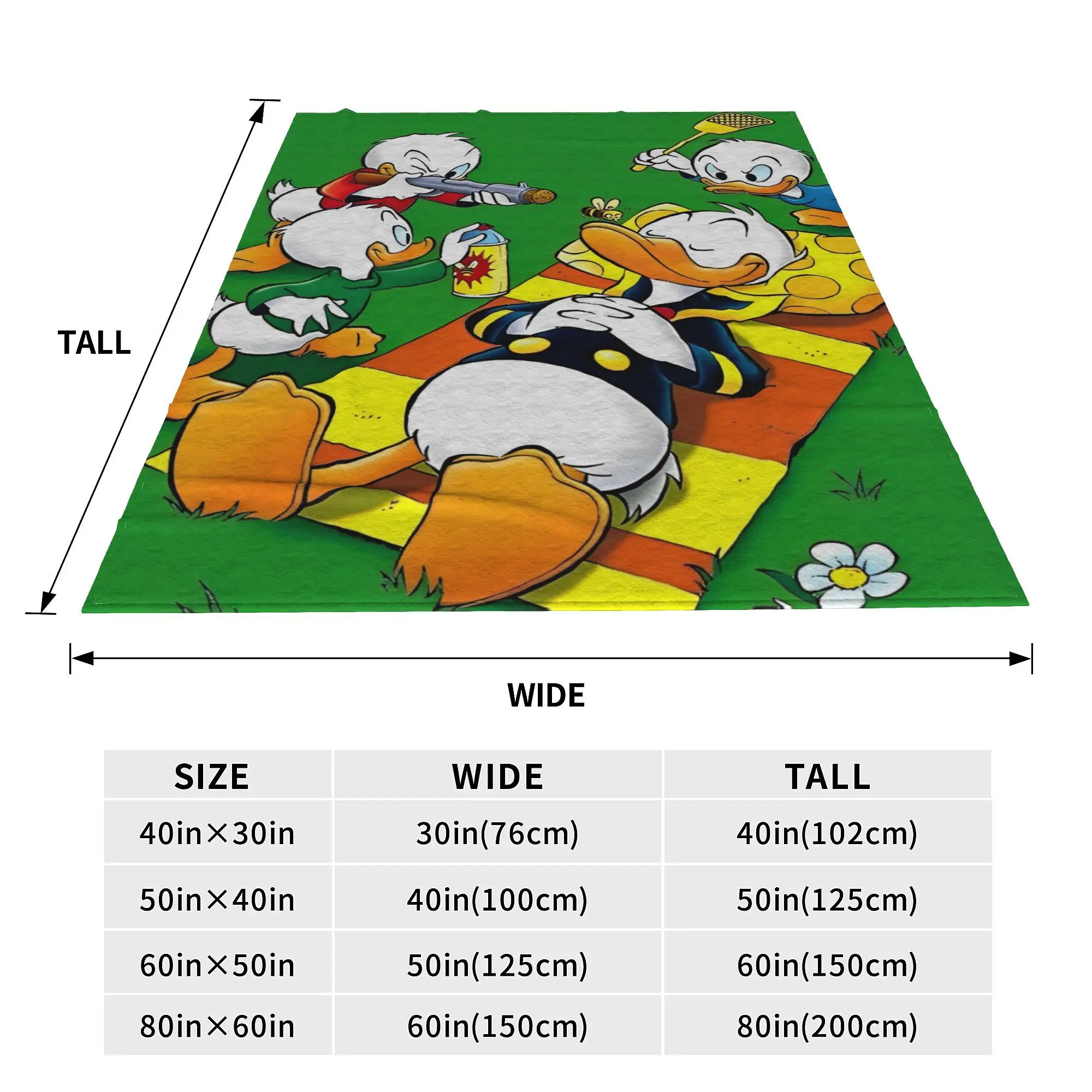 Одеяло Дональд Дак фланелевая комедия драма мягкое теплое покрывало для кровати
