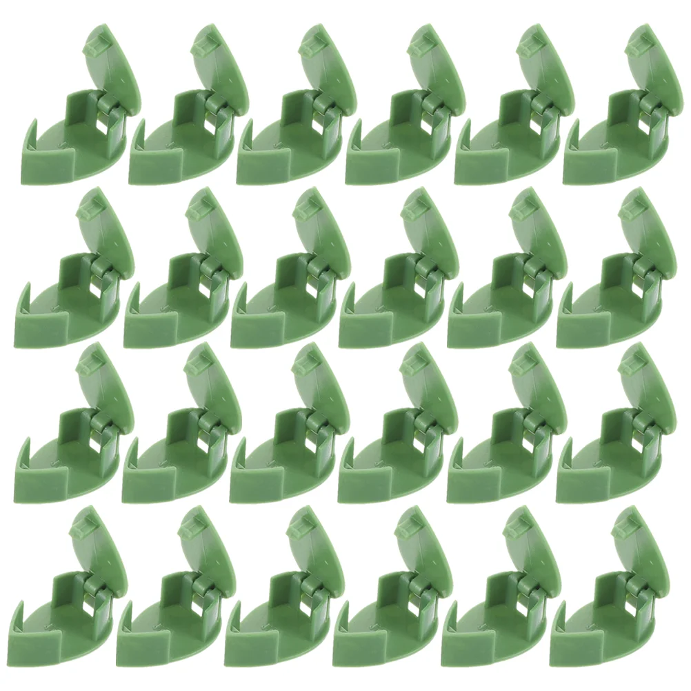 

80 Pcs Climbing Vine Clip Green Vines Invisible Hook Flower Clips Plants Holder Support Plastic Fixture Accessory Device