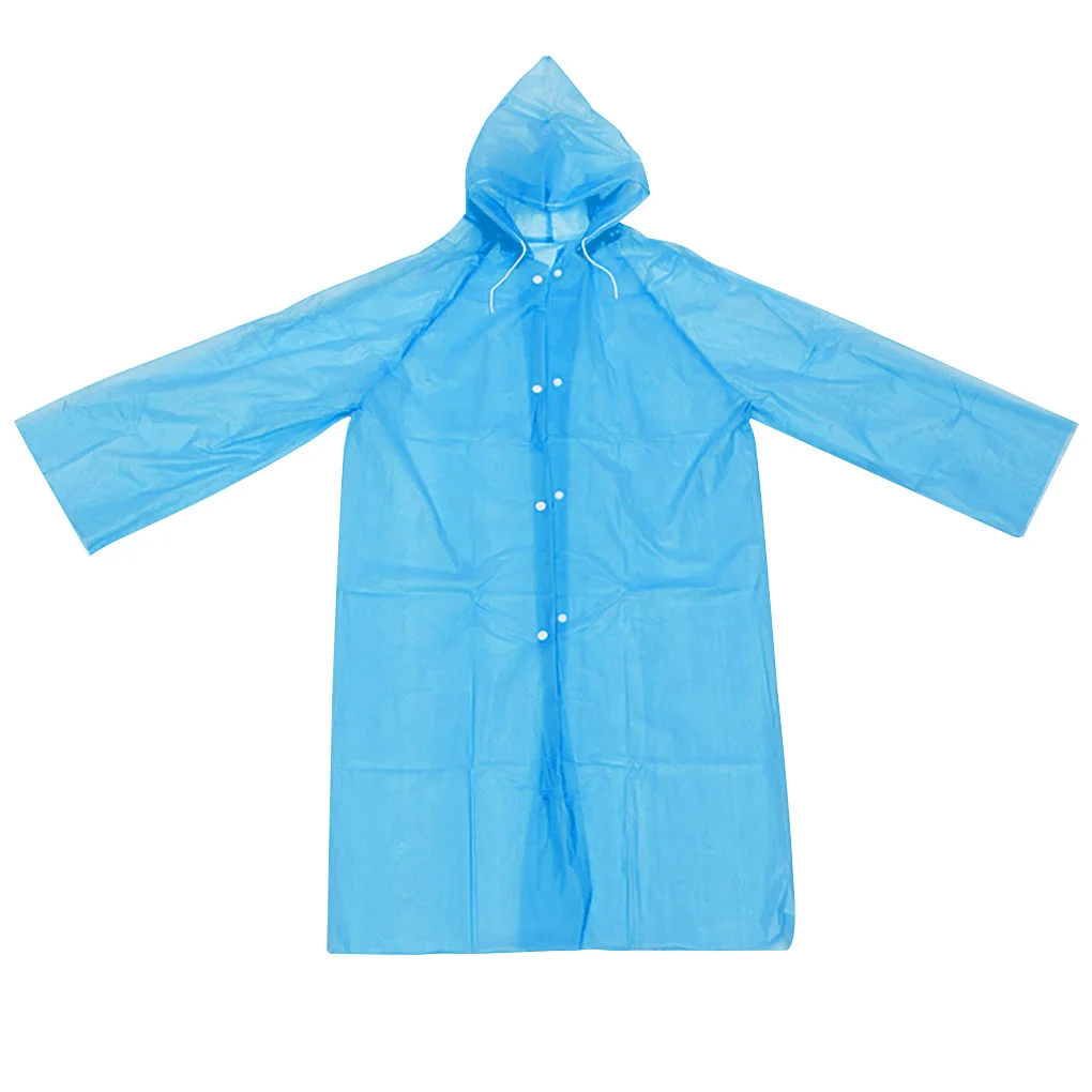 

1pcs Children Thicken Disposable Raincoat Hooded Kids Poncho Button waterproof PEVA Material Portable Outdoor Rainwear