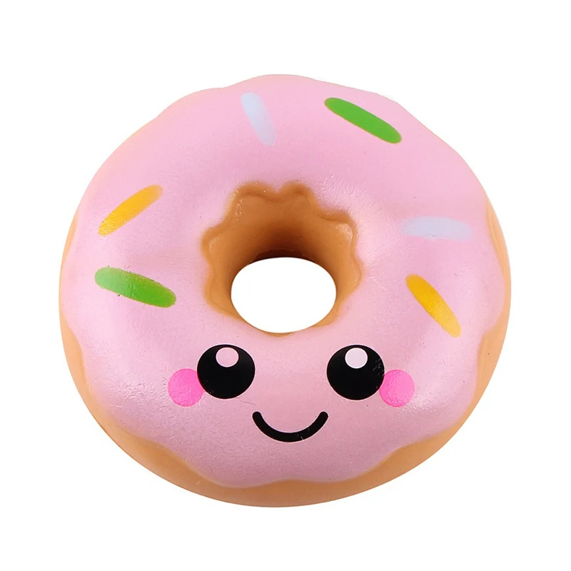

Simulation Donuts Phone Straps Cartoon Smile Face Squishy Slow Rising Anti-strss Photo Props Squeeze Squishy Gifts Kawaii Toys