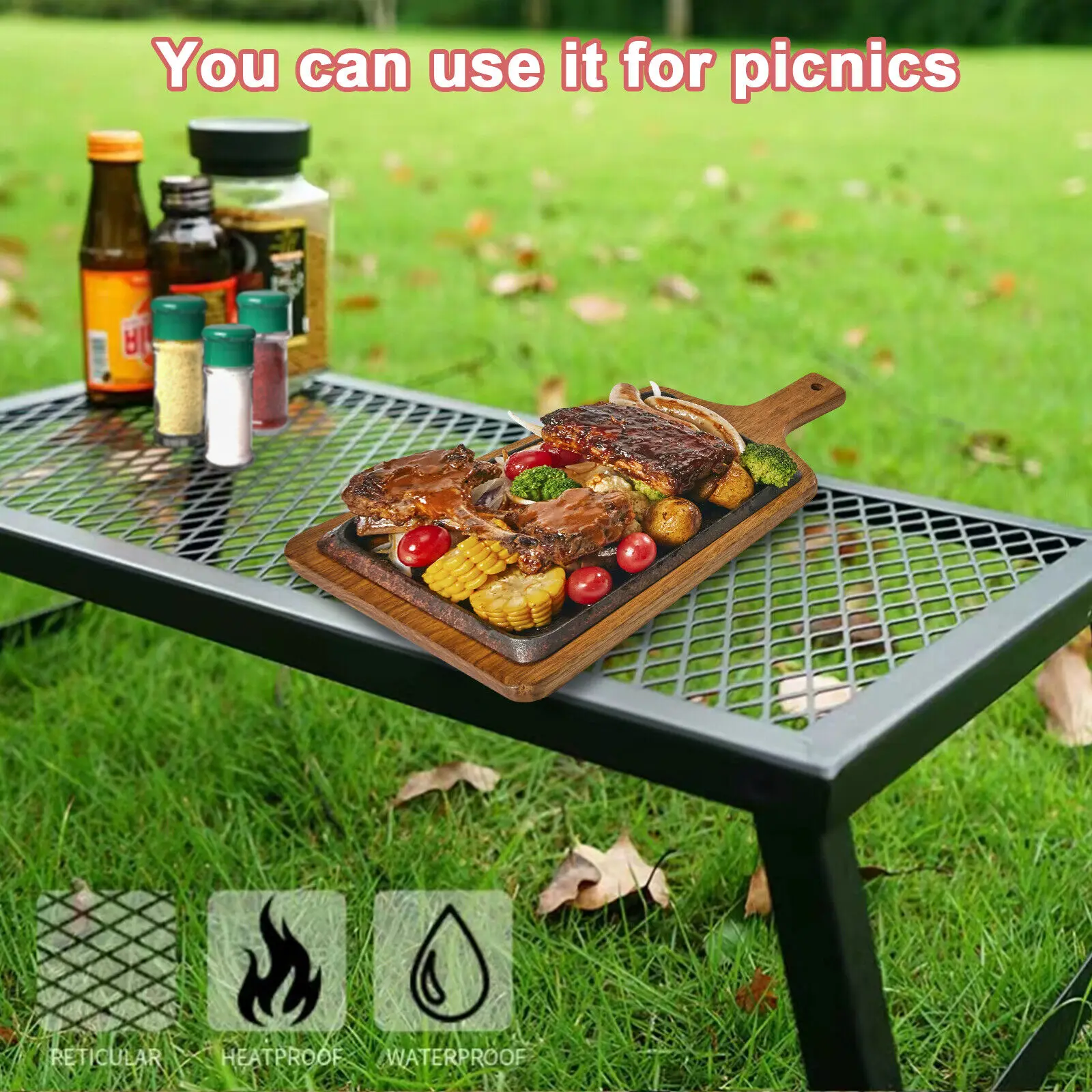 

Charcoal Grill BBQ Folding Portable Stainless Steel Barbecue Grill for Outdoor Camping Cookouts (24" x 16" x 8.5")