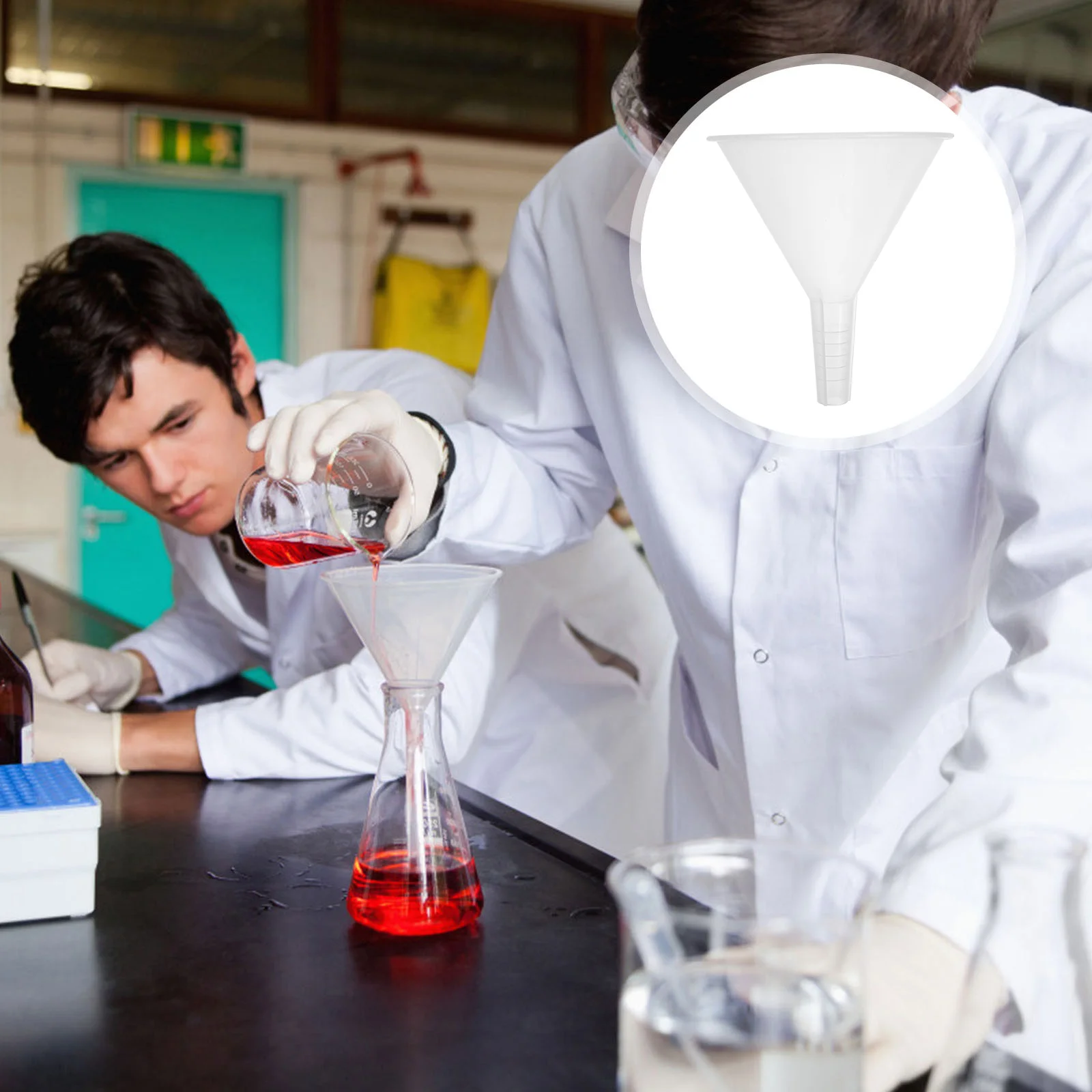 

5 Pcs Laboratory Funnel Scientific Triangle Mini Funnels Liquid Plastic Filter Filling