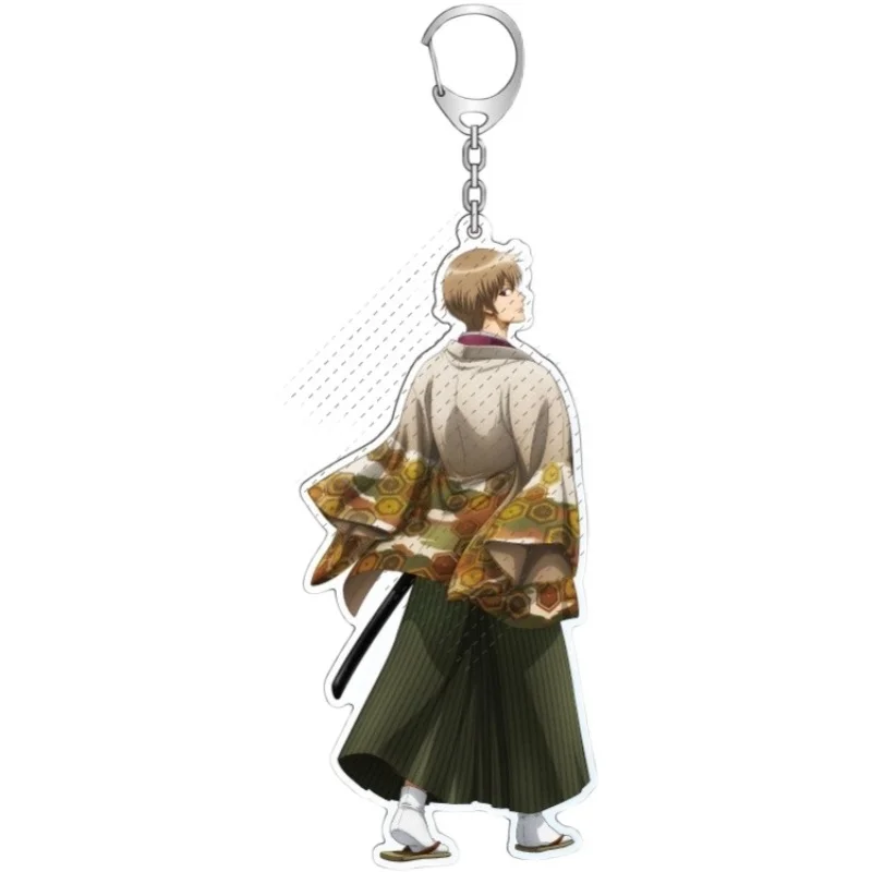 Hijikata Kamui Katsura Takasugi Okita Gintoki Anime Gin Tama GINTAMA Keychain Doll Acrylic Keyring Pendant for Gift images - 6