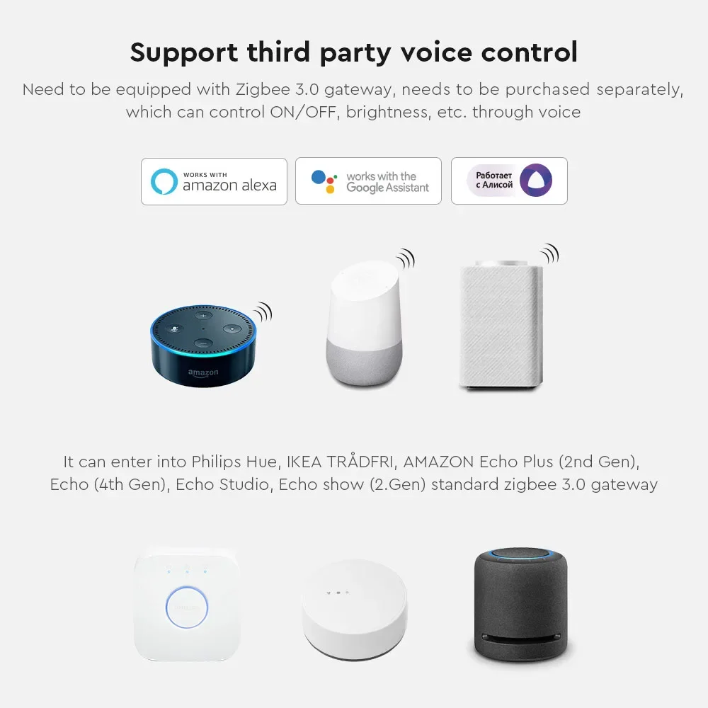 Miboxer Tuya APP Zigbee 2. 0 3 0G WiFi двойная белая одноцветная Светодиодная лента 2 в 1