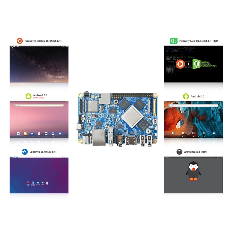 

Для телефона, Rockchip RK3399 4G LPDDR3 + 16G EMMC ОЗУ, Двухдиапазонная Wi-Fi Двойная камера, воспроизведение 4K, Android 10, макетная плата