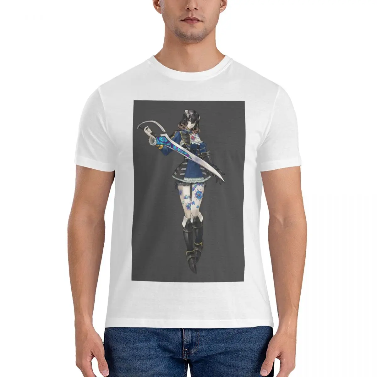 Мужская футболка Miriam Bloodstained модные футболки большого размера мужские хлопковые