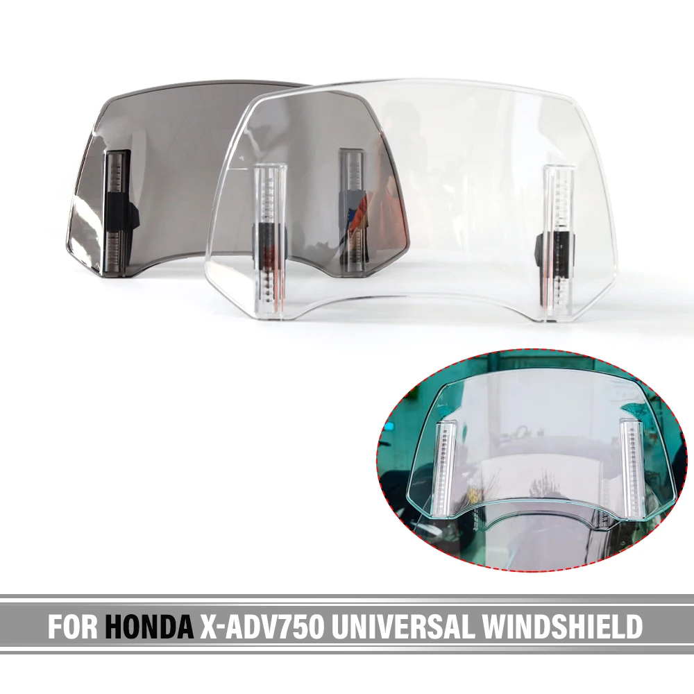 

For HONDA X-ADV750 XADV750 X-ADV Universal Motorcycle Windshield Extension Adjustable Spoiler Deflector