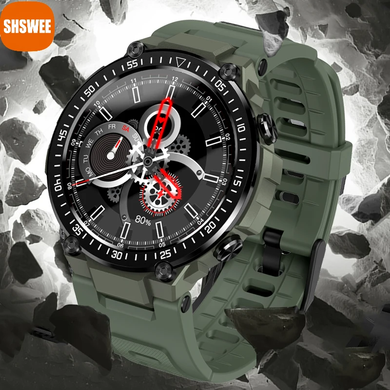 

Smart Watches Men AMOLED Screen Bluetooth Call IP68 Waterproof Music Player Link TWS Headset Smartwatch Men For Xiaomi Huawei