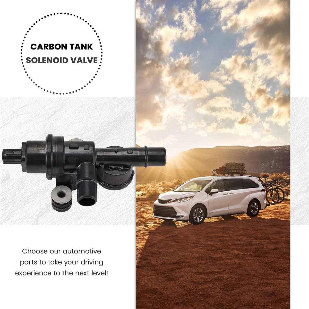 Подходит для Toyota Lexus Sienna автомобильный карбоновый бак Соленоидный клапан 90910-15085