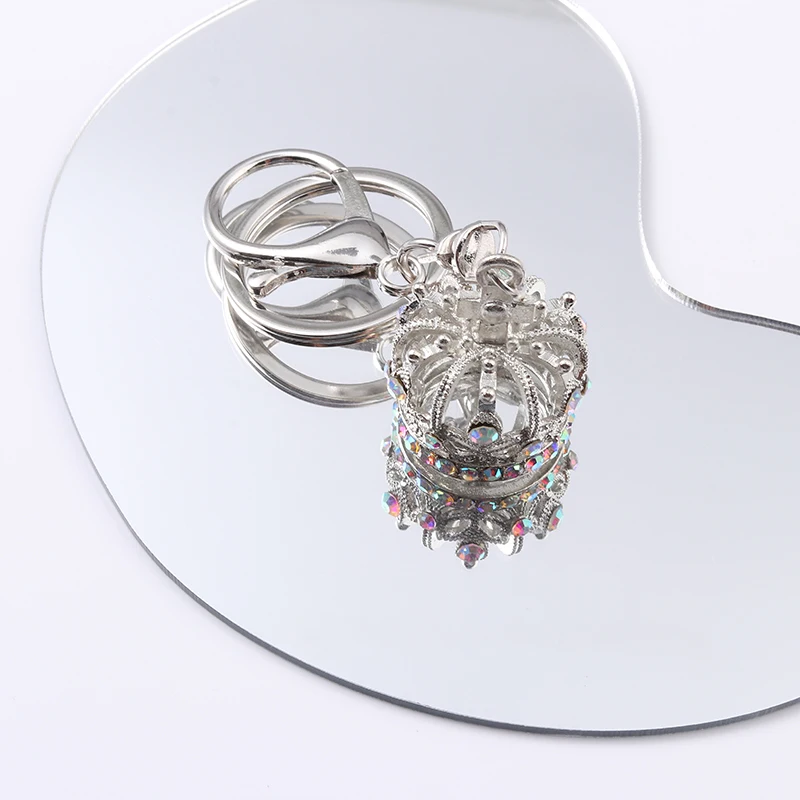

Pretty Rhinestone Crown Keychains Princess Queen Accessories Key Rings For Women Girls Friendship Gift Handmade DIY Jewelry