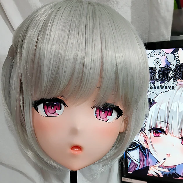 

(KMY178)Customize Character Female/Girl Resin Kig Full/Half Head With Lock Anime Cosplay Japanese Animego Kigurumi Mask