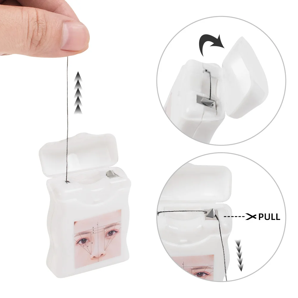 Microblading Mapping Pre-Ink String 10/20 Meters for Makeup Eyebrow Dyeing Linen Thread Semi Permanent Positioning Measure Tool |