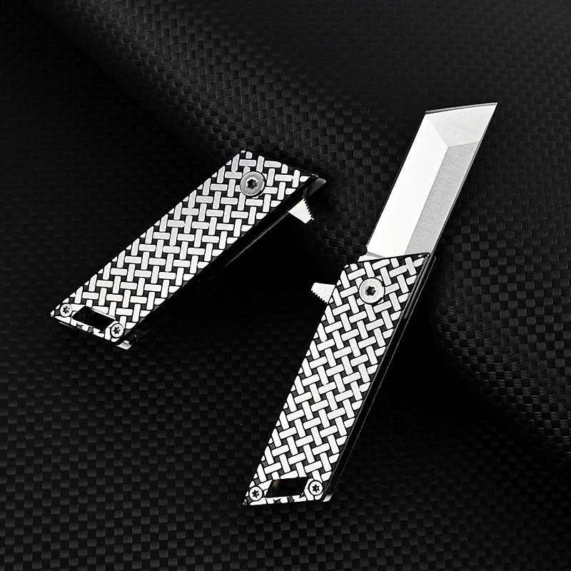 

Stainless Steel Mini Pocket Utility Knife Keychain Unpacking Folding Knife Unboxing Cutter Outdoor Survival EDC Tool Men Gift