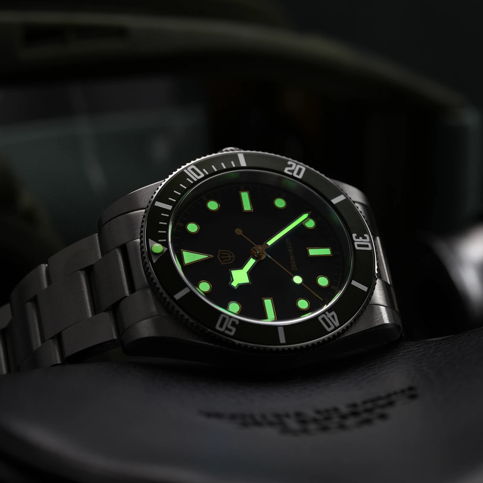 Новые часы Watchdives WD7922, 37 мм, винтажные часы для дайвинга, VH31, кварцевые, с сапфировым стеклом AR, C3BGW9, светящиеся, водонепроницаемые до 200 м, мужские наручные часы из стали 316L (art.: 3920dbd2d2b3d) - 3920dbd2d2b3d