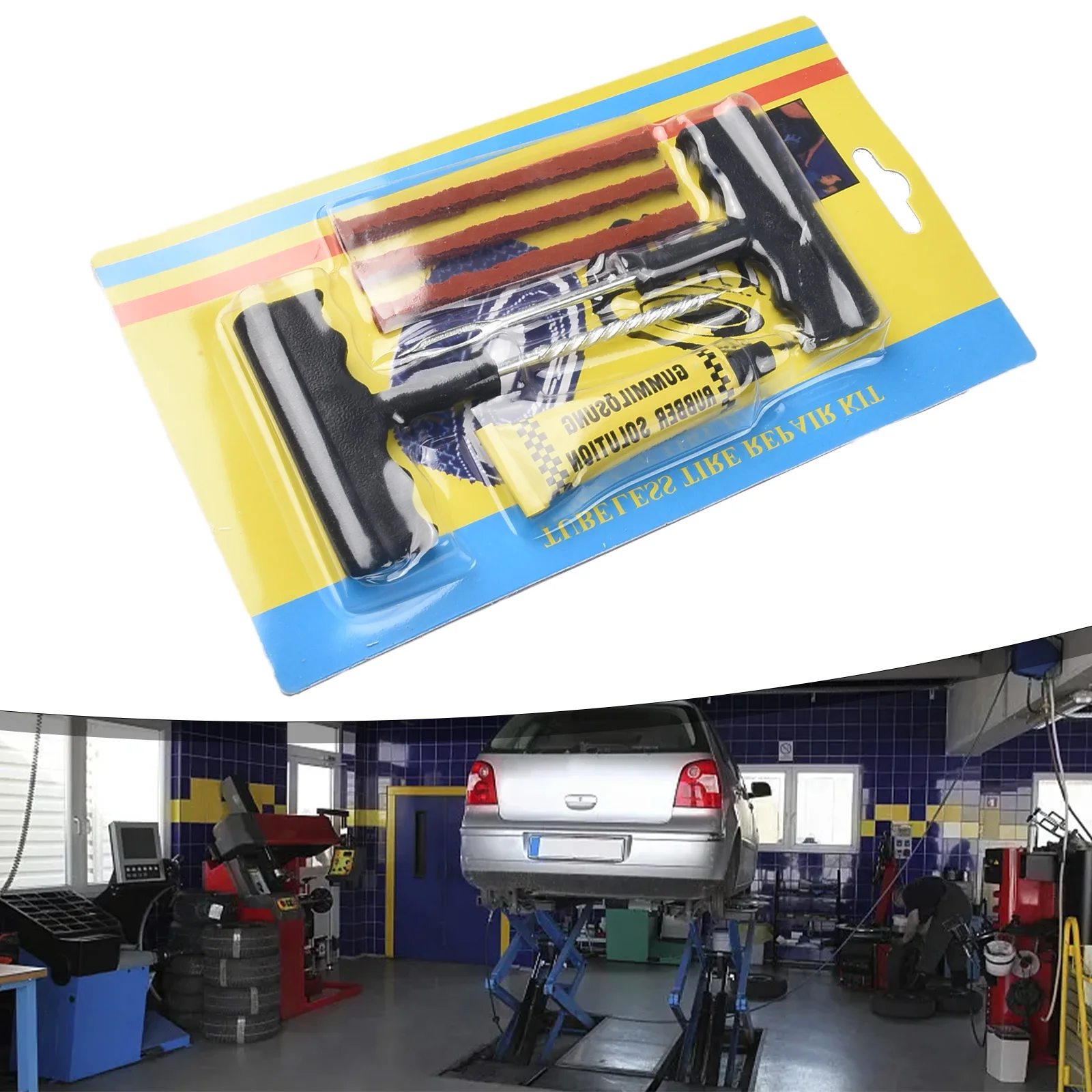 

Ensure a Smooth and Safe Ride with this Puncture Repair Kit for Tubeless Tires Suitable for Cars Vans Motorbikes