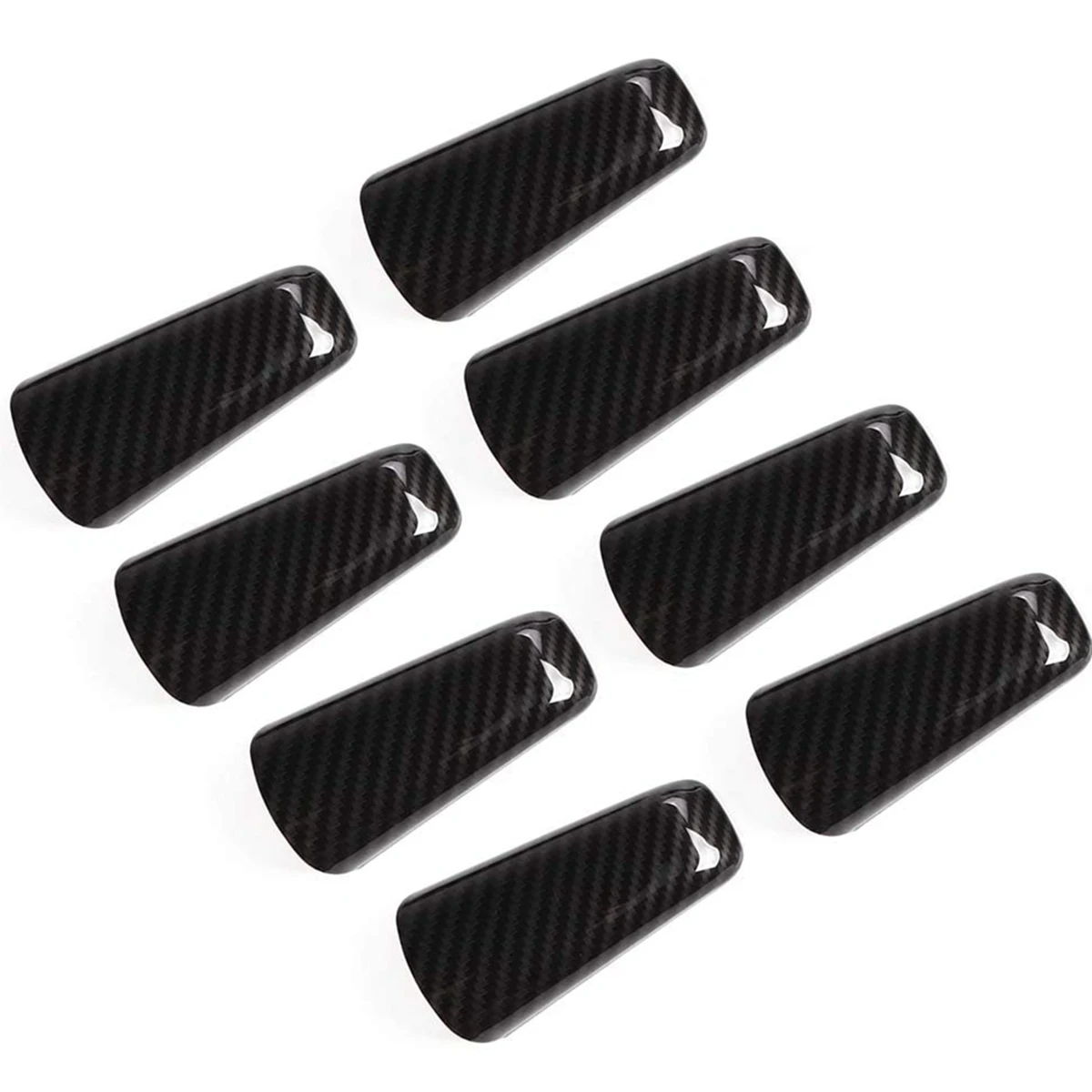 

A & B захват стойки ручки накладка ABS для 2018 2019 2020 Jeep Wrangler JL JLU Gladiator JT, углеродное волокно