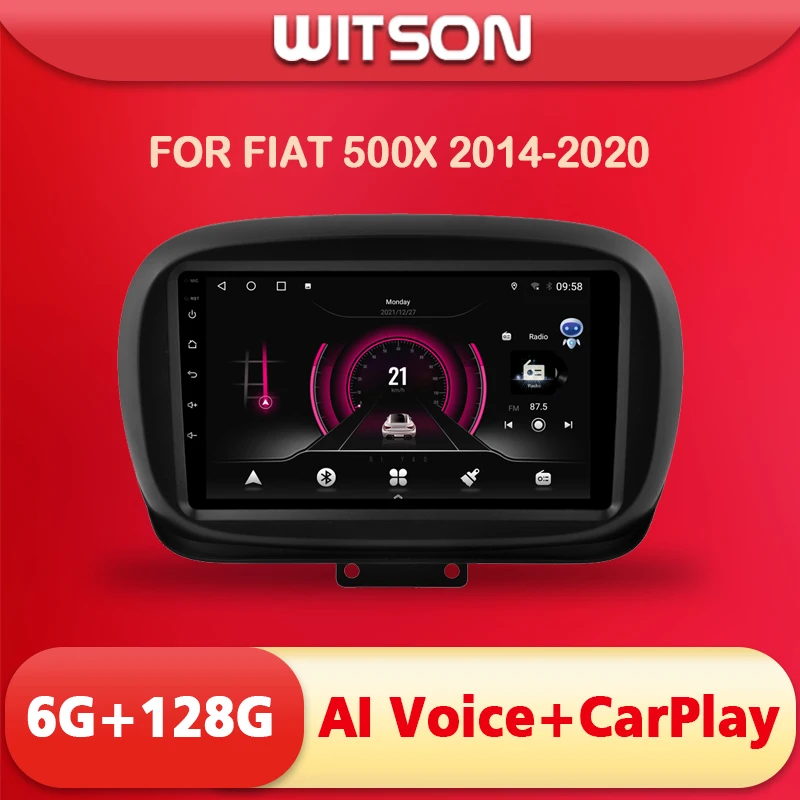 

WITSON автомобильный монитор Android 12 AI голосовое Авторадио для FIAT 500X 2014 2015 2016 2017 2018 2019 2020 6 ГБ 128 ГБ Навигация стерео