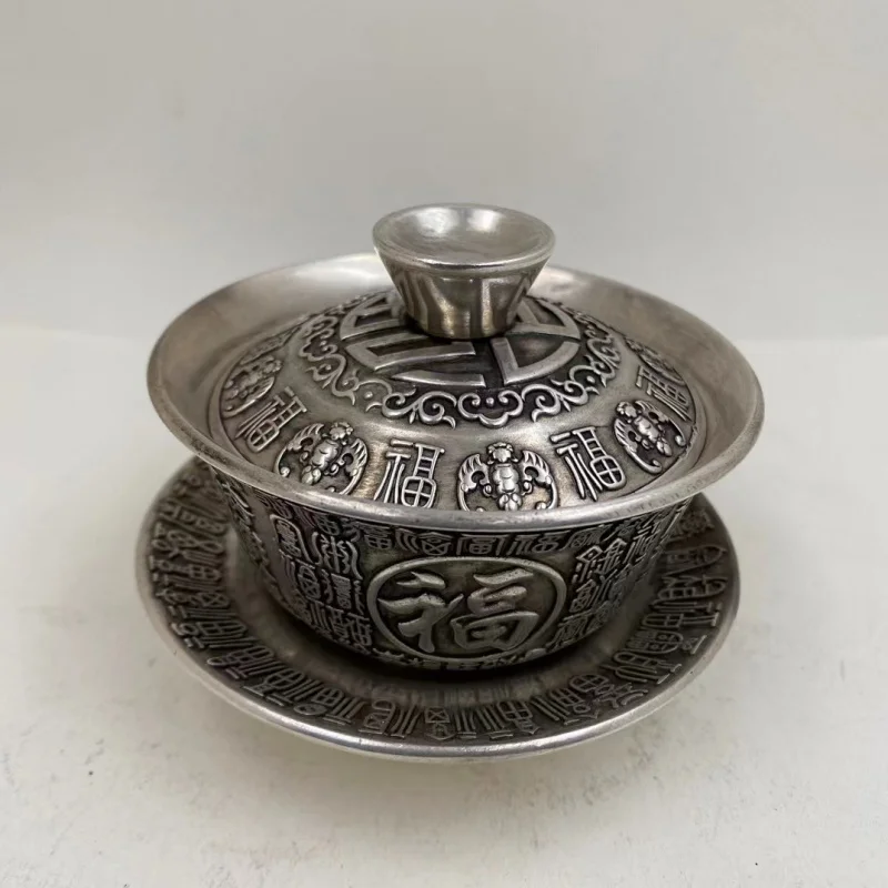 Антикварные ремесла чайная чаша чашка имитация чаши династии Цин пленка и