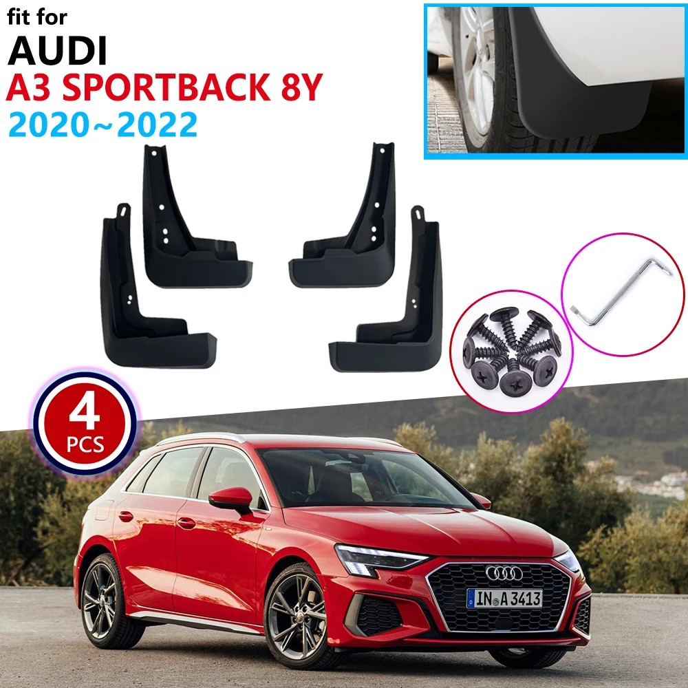 

Mudflap Mudguard Fender For Audi A3 Sportback 8Y 2021 2022 2023 Front Rear Mud Splash Mud Guards Car Protector Wheel Accessories