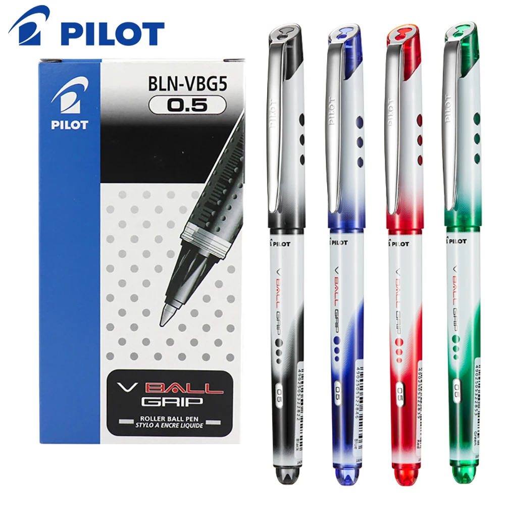 

4 Pcs Japanese Stationery Pilot Gel Pens BLN-VBG5 Straight Liquid Gel Ink Pen 0.5mm Business Signature Pen School Supplies