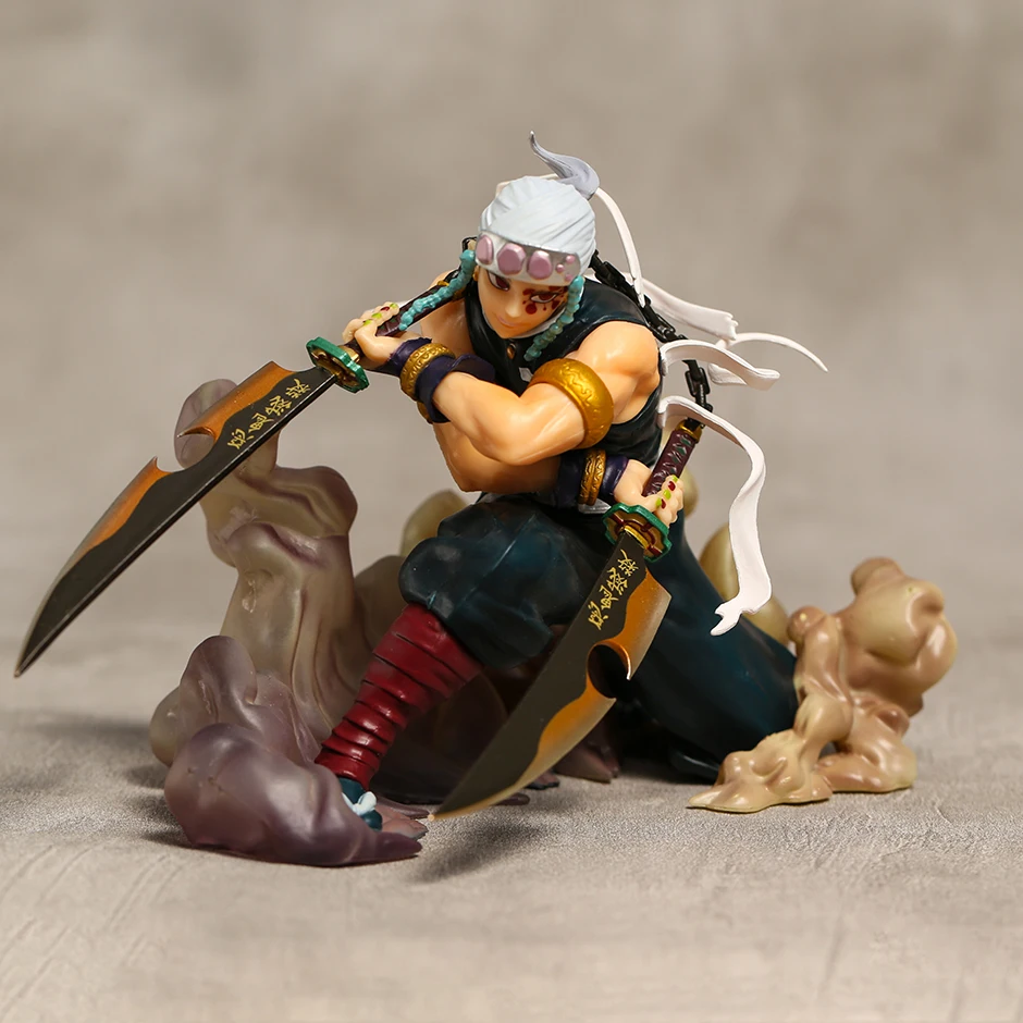

12cm Demon Slayer Uzui Tengen Decoration Collection Figurine Toy Model Statue