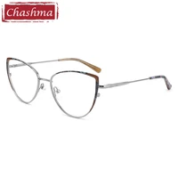 chashma eyeglasses women elegant optical frames cat eye spring hinge prescription glasses spectacles transparent lenses