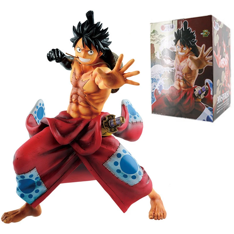 

23cm One Piece Anime Figures Monkey D Luffy Kimono Wanokuni Version PVC Action Figurine Collectible Model Toy For Chrildren Gift