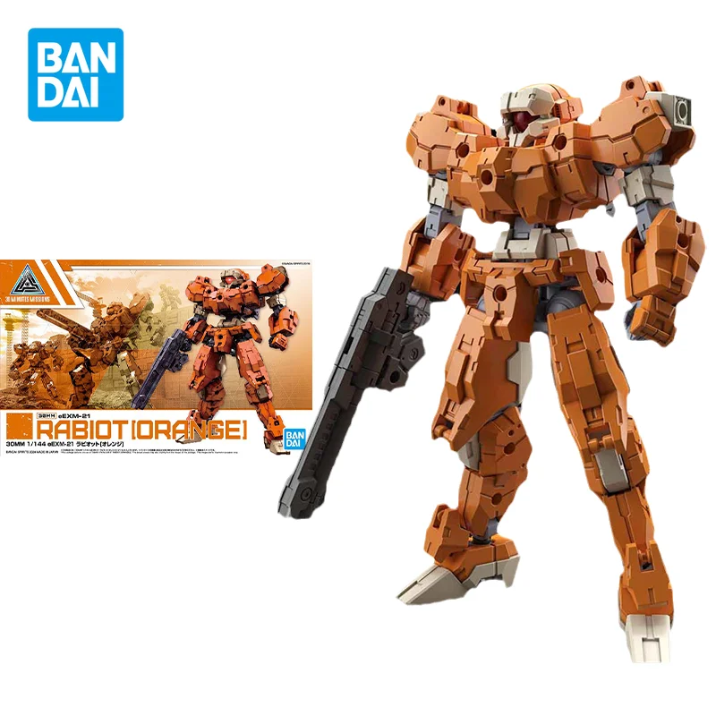 Оригинальная экшн-фигурка Bandai 30 мм 1/144 дюйма, модели Аниме Rabiot оранжевого цвета, Сборная модель, игрушки, Коллекционная модель, подарки для детей