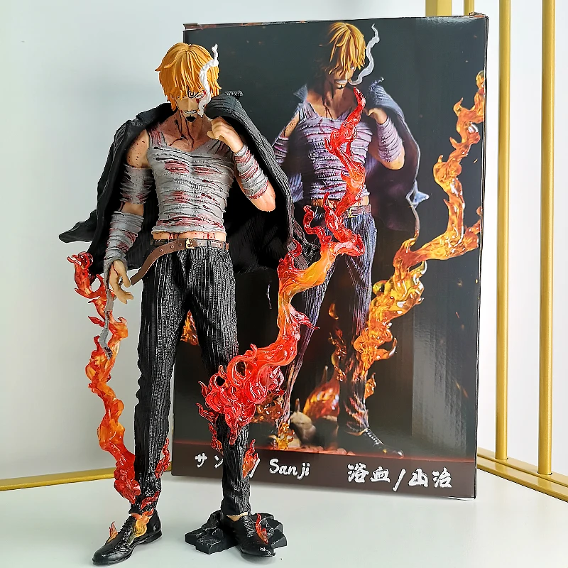 

28cm One Piece Banpresto Vinsmoke Sanji Luffy Anime Figure PVC Figurine Statue GK Collection Model Desk Decoration Toy Christmas