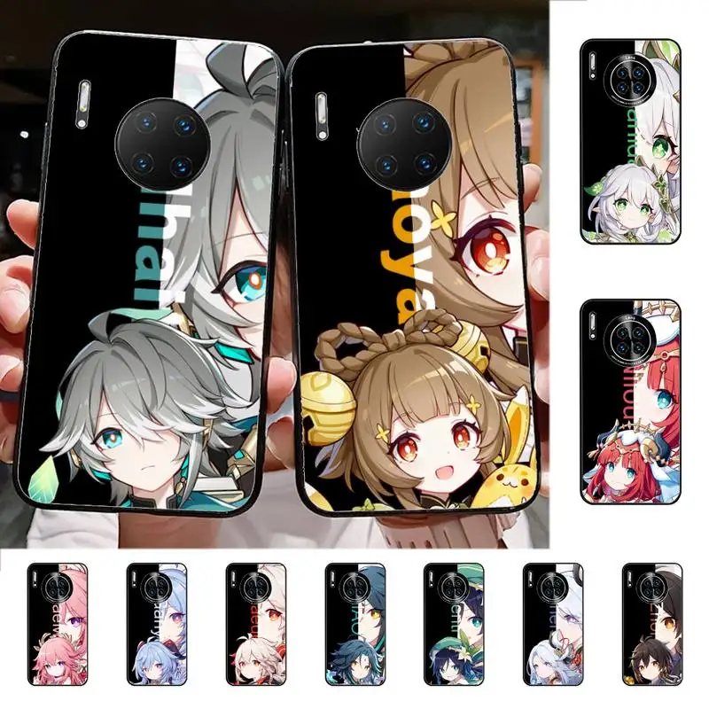 

Anime Genshin Impact Phone Case for Huawei Mate 20 10 9 40 30 lite pro X Nova 2 3i 7se