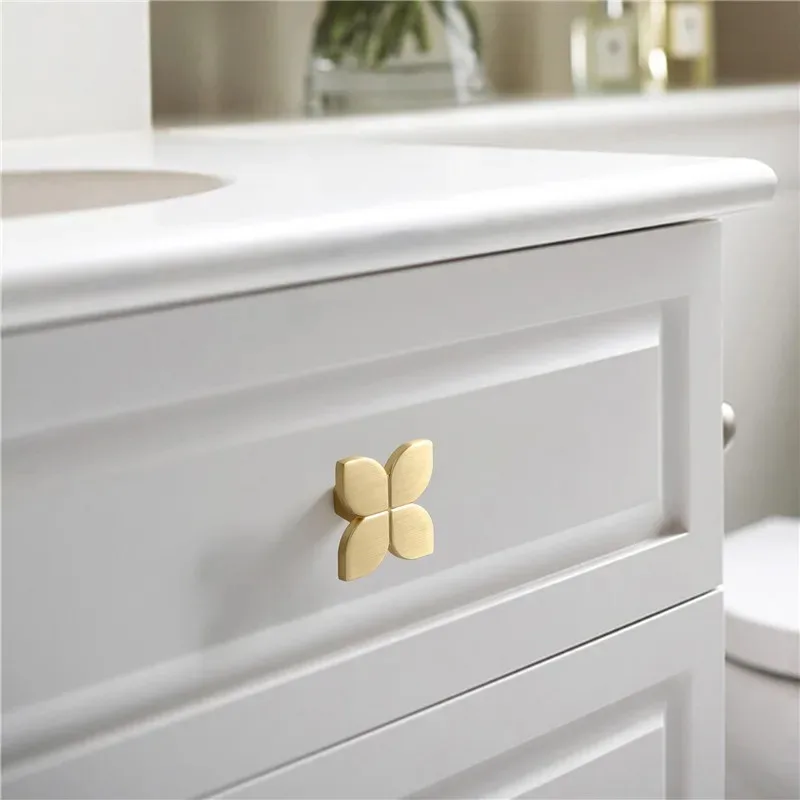 Ручки и ручки для кухонного шкафа из цинкового сплава матовая медь ручка дверной