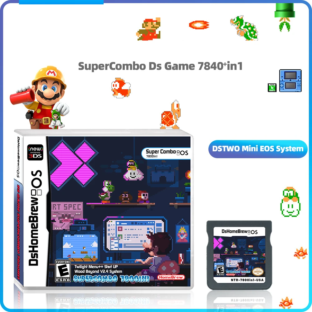 7800 в 1 картриджи NDS игровые карты интеграция мульти-симуляторов мини-ядро 2D