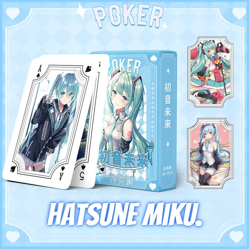 Фото Набор из 54 карточек Miku Anime: коллекционные LOMO-карточки с изображениями виртуальных певиц, подарки для фанатов №1