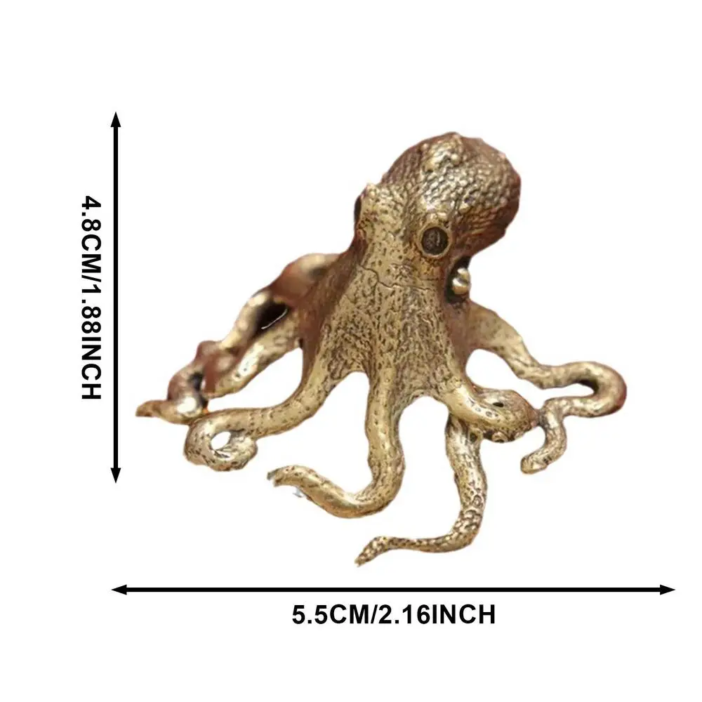 

Миниатюрная статуэтка осьминога из меди