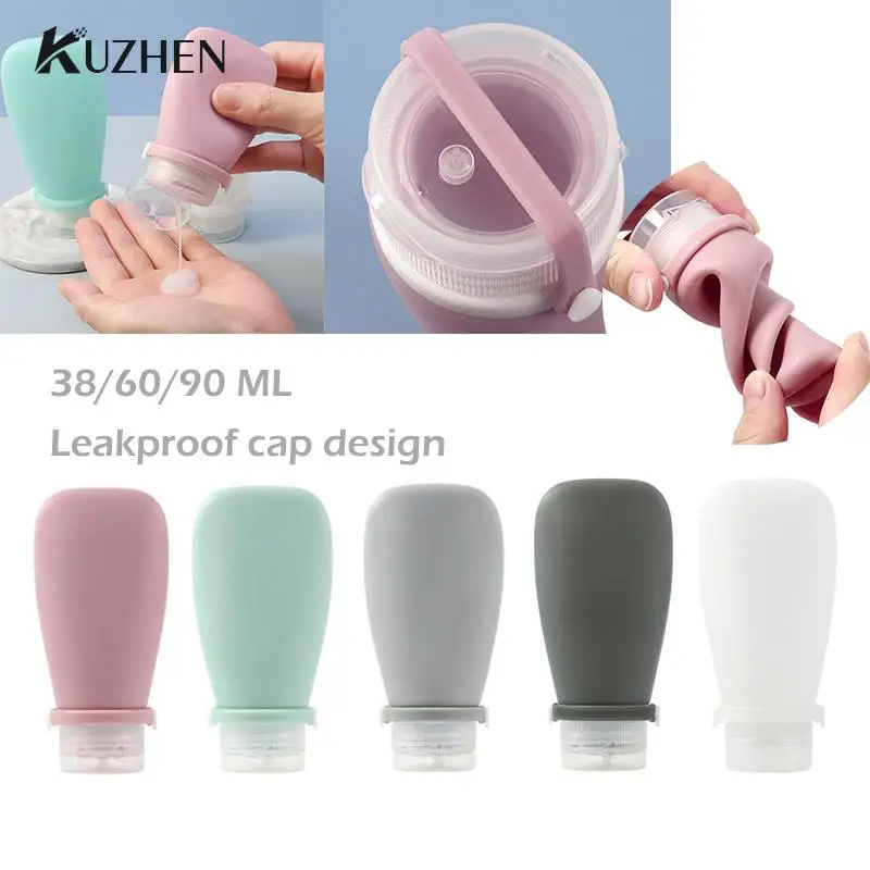 

Silicone Travel Bottles Leak Proof Squeezable Refillable Containers Size Cosmetic Tube for Shampoo Lotion Soap Liquids Bottling